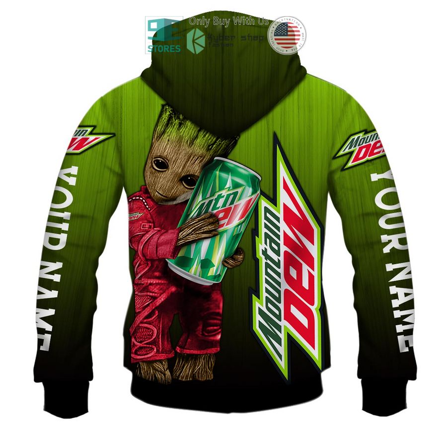 NEW Personalized Mountain Dew Groot 3D Hoodie 3 personalized mountain dew groot 3d hoodie 3 90194
