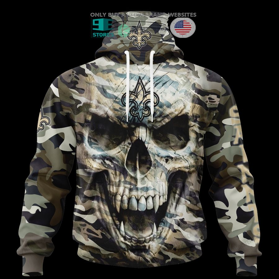 NEW New Orleans Saints Skull Camo Custom Name Hoodie, Shirt 6 personalized new orleans saints skull camo 3d shirt hoodie 6 78595