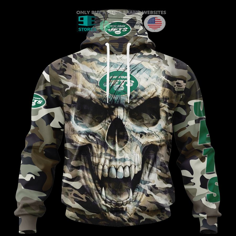 NEW New York Jets Skull Camo Custom Name Hoodie, Shirt 5 personalized new york jets skull camo 3d shirt hoodie 5 64278