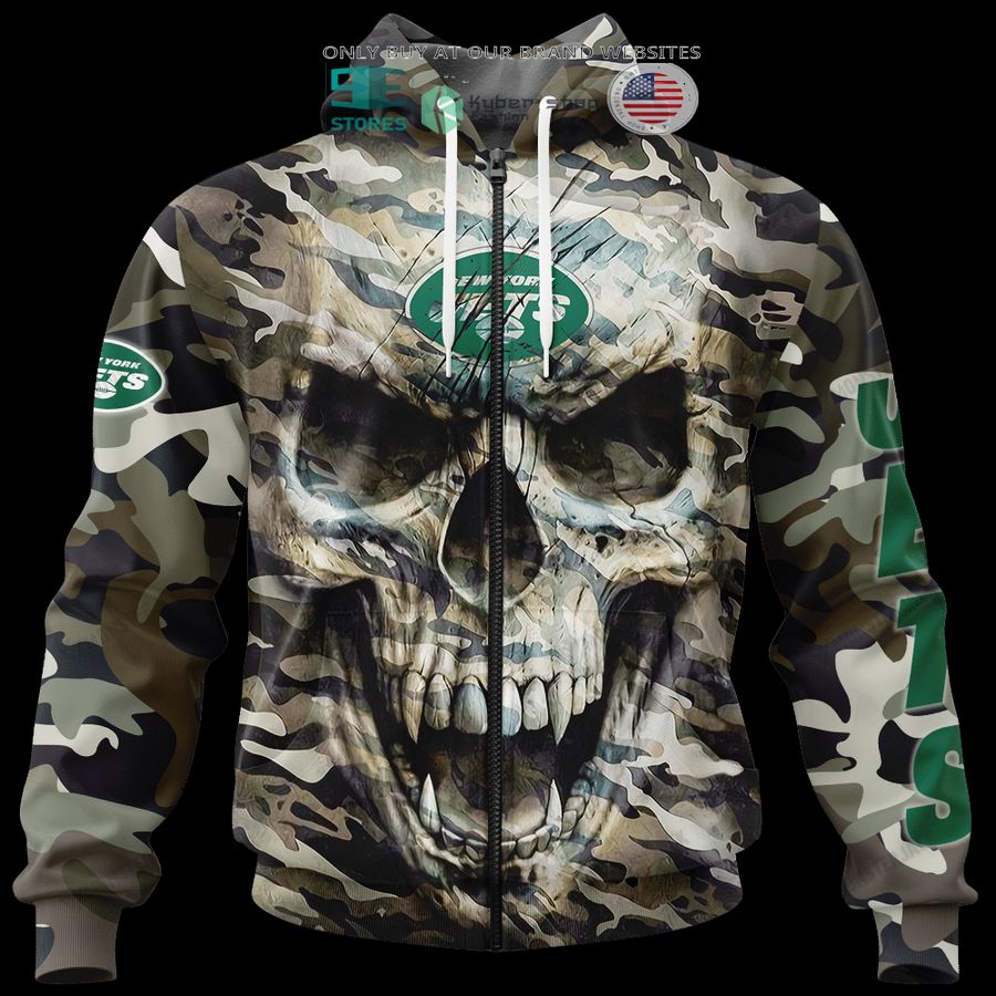 NEW New York Jets Skull Camo Custom Name Hoodie, Shirt 6 personalized new york jets skull camo 3d shirt hoodie 6 70519