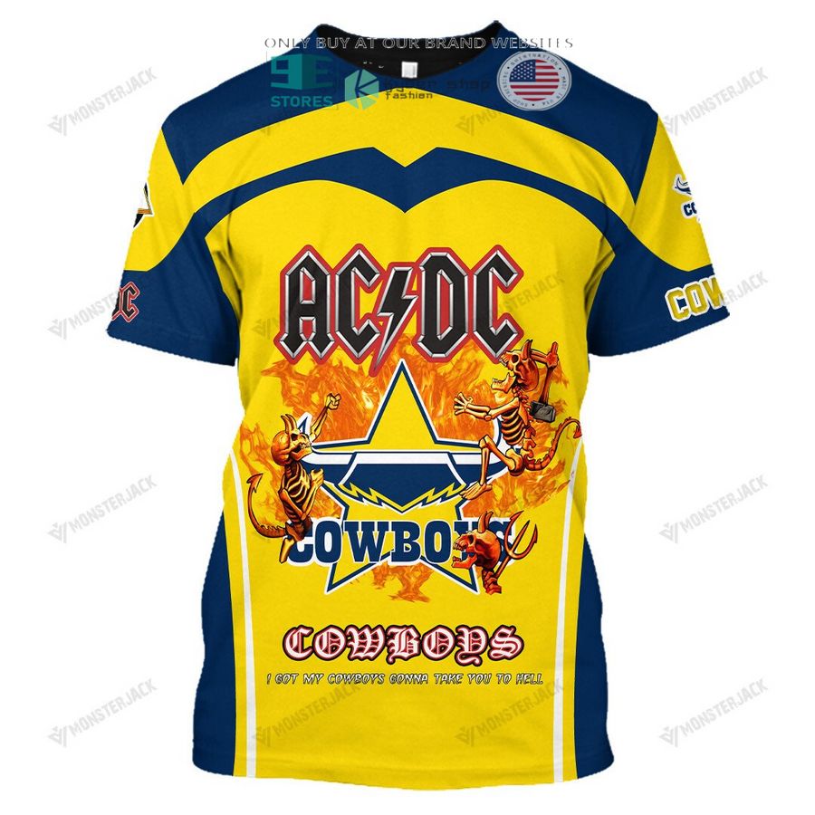 NEW North Queensland Cowboys ACDC Custom Name Hoodie, Shirt 3 personalized north queensland cowboys ac dc 3d shirt hoodie 3 70180