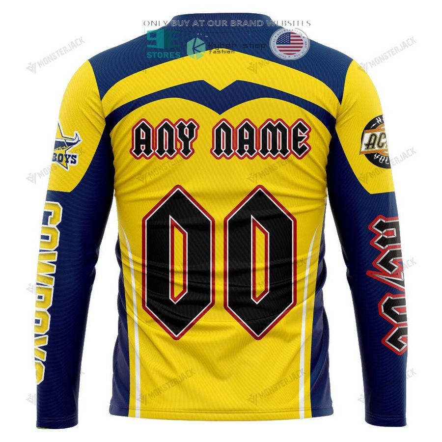 NEW North Queensland Cowboys ACDC Custom Name Hoodie, Shirt 9 personalized north queensland cowboys ac dc 3d shirt hoodie 9 88980