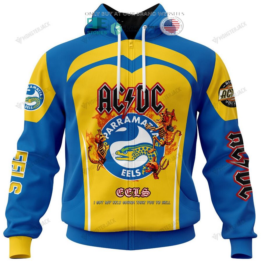 NEW Parramatta Eels ACDC Custom Name Hoodie, Shirt 7 personalized parramatta eels ac dc 3d shirt hoodie 7 91455