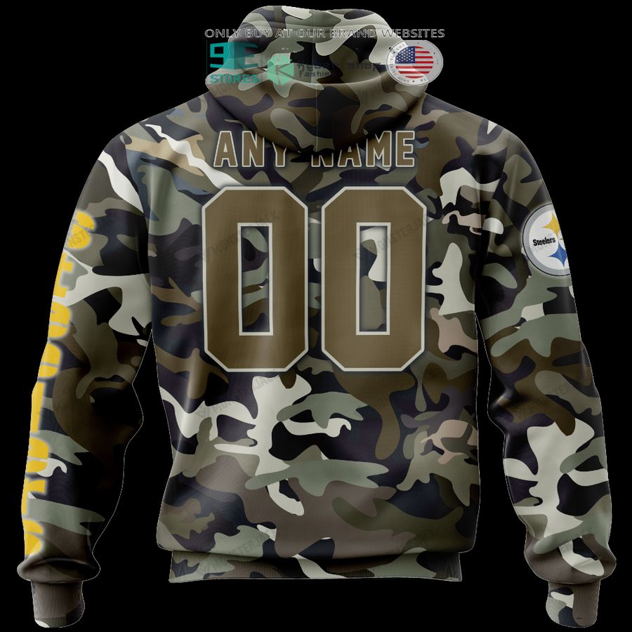 NEW Pittsburgh Steelers Skull Camo Custom Name Hoodie, Shirt 6 personalized pittsburgh steelers skull camo 3d shirt hoodie 6 96913