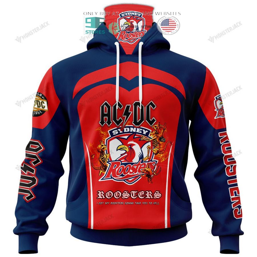 NEW Sydney Roosters ACDC Custom Name Hoodie, Shirt 5 personalized sydney roosters ac dc 3d shirt hoodie 5 25203