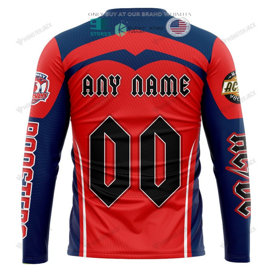 NEW Sydney Roosters ACDC Custom Name Hoodie, Shirt 9 personalized sydney roosters ac dc 3d shirt hoodie 9 63687