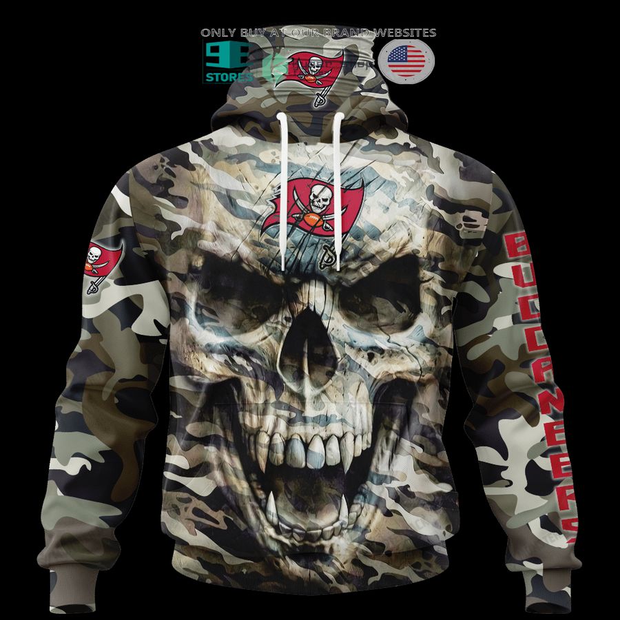 NEW Tampa Bay Buccaneers Skull Camo Custom Name Hoodie, Shirt 5 personalized tampa bay buccaneers skull camo 3d shirt hoodie 5 42934