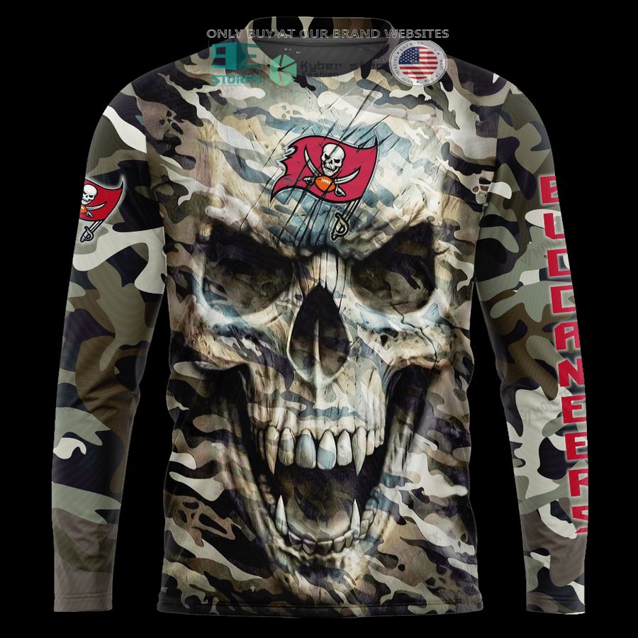 NEW Tampa Bay Buccaneers Skull Camo Custom Name Hoodie, Shirt 7 personalized tampa bay buccaneers skull camo 3d shirt hoodie 7 40355