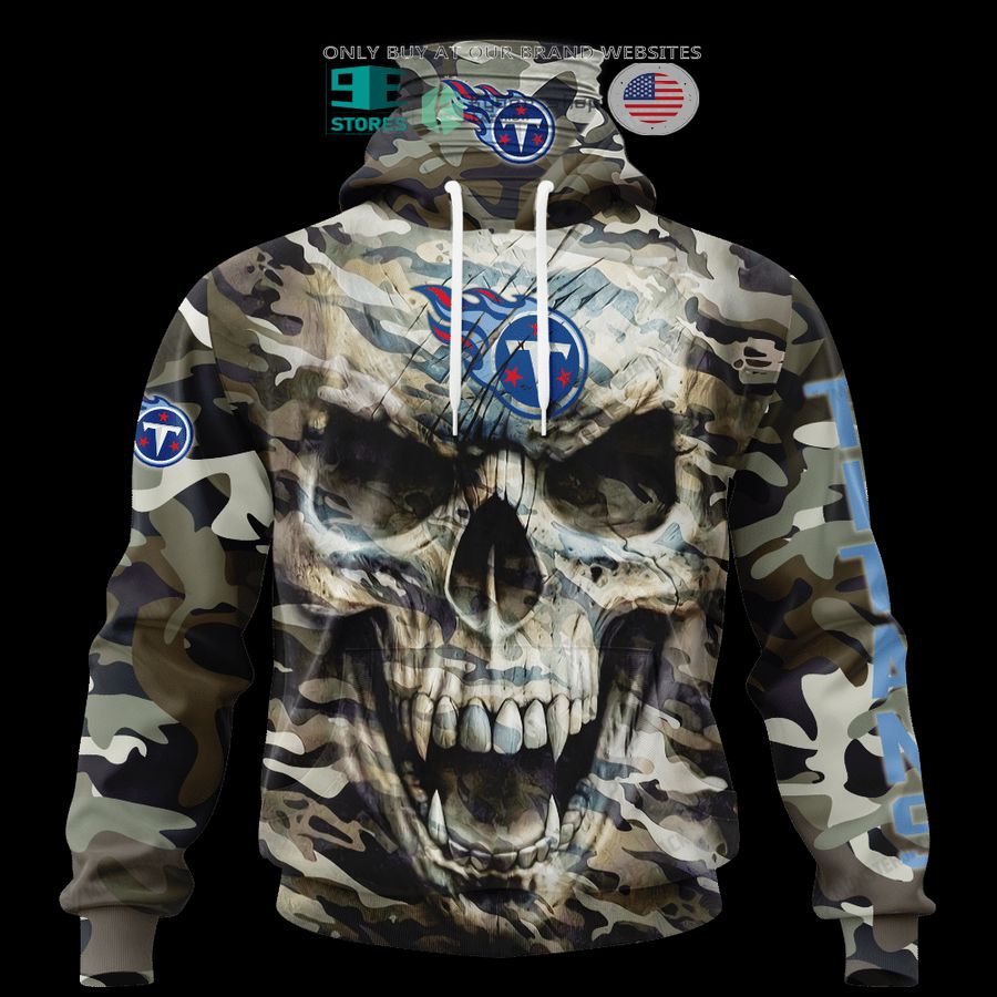 NEW Tennessee Titans Skull Camo Custom Name Hoodie, Shirt 6 personalized tennessee titans skull camo 3d shirt hoodie 6 21760