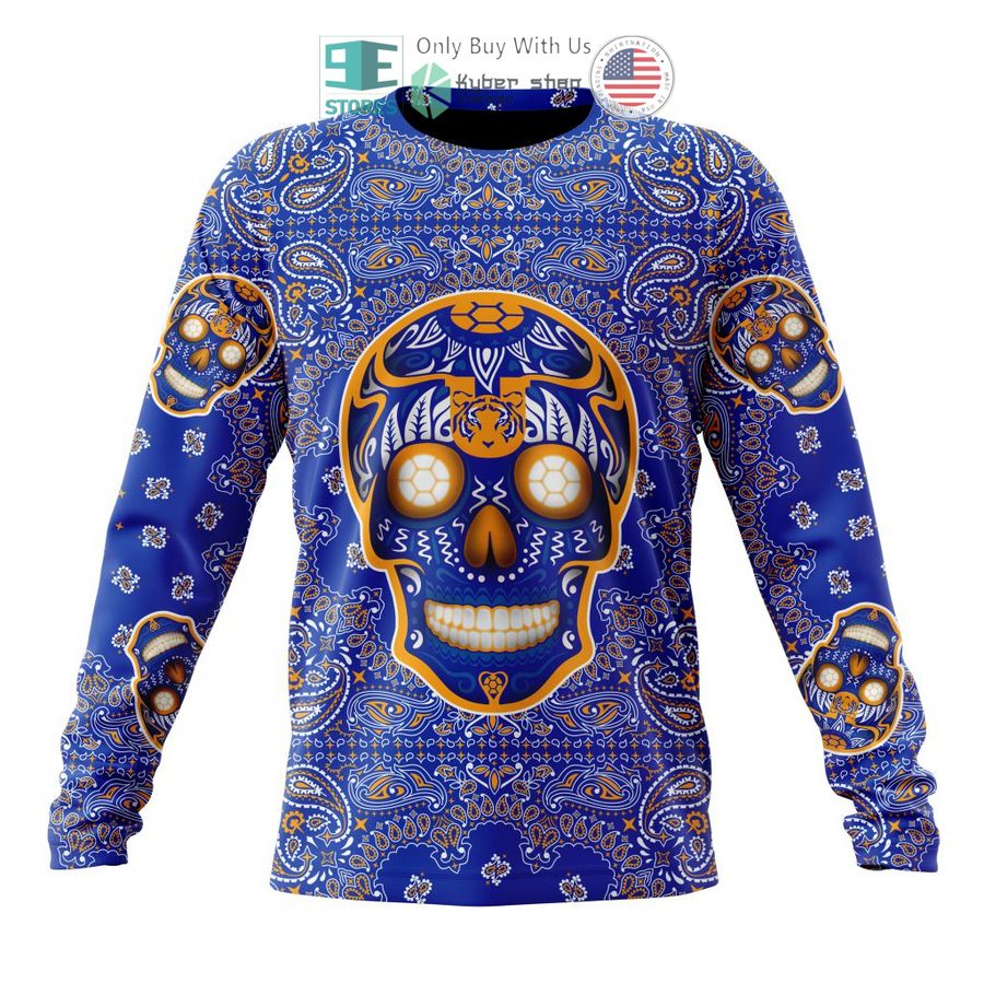NEW Personalized Tigres Uanl Sugar Skull Dia De Muertos 3D Hoodie, Shirt 6 personalized tigres uanl sugar skull dia de muertos 3d shirt hoodie 6 58661