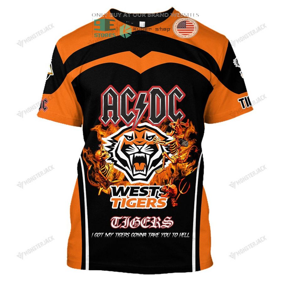 NEW Wests Tigers ACDC Custom Name Hoodie, Shirt 3 personalized wests tigers ac dc 3d shirt hoodie 3 86921