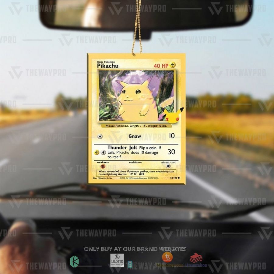 BEST Pikachu Card Christmas Ornament 3 pikachu card christmas ornament 3 84602