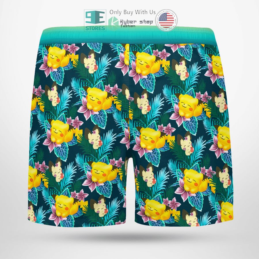 NEW Pikachu On Summer Day Hawaii Shirt, Shorts 7 pikachu on summer day hawaiian shirt shorts 7 22636