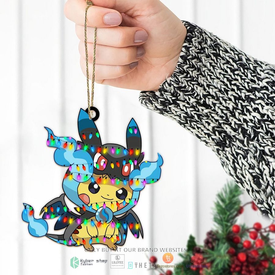 pikachu pokemon x charizard lucario christmas ornament 2 39844