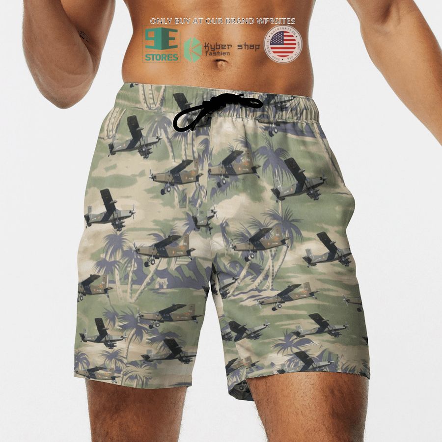 NEW Pilatus PC-6 French Army green Hawaii Shirt, Shorts 13 pilatus pc 6 french army green hawaiian shirt shorts 13 5200
