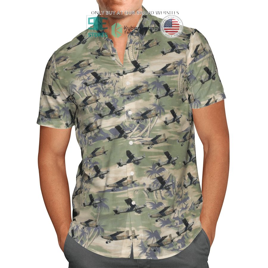 NEW Pilatus PC-6 French Army green Hawaii Shirt, Shorts 4 pilatus pc 6 french army green hawaiian shirt shorts 4 79038
