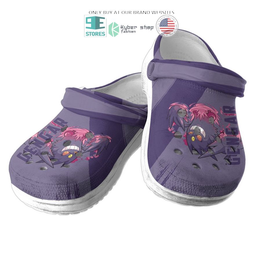 NEW Pokemon Gengar Purple Crocband Clog 3 pokemon gengar purple crocs crocband shoes 3 78723