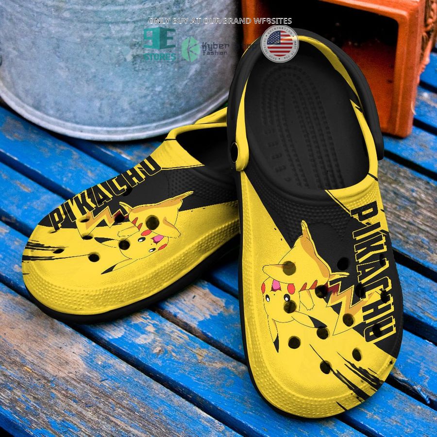 NEW Pokemon Pikachu Yellow Black Crocband Clog 4 pokemon pikachu yellow black crocs crocband shoes 4 54944