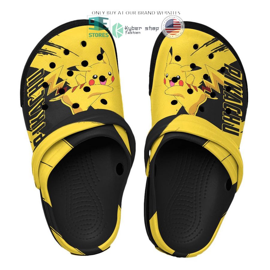 NEW Pokemon Pikachu Yellow Black Crocband Clog 6 pokemon pikachu yellow black crocs crocband shoes 6 12969