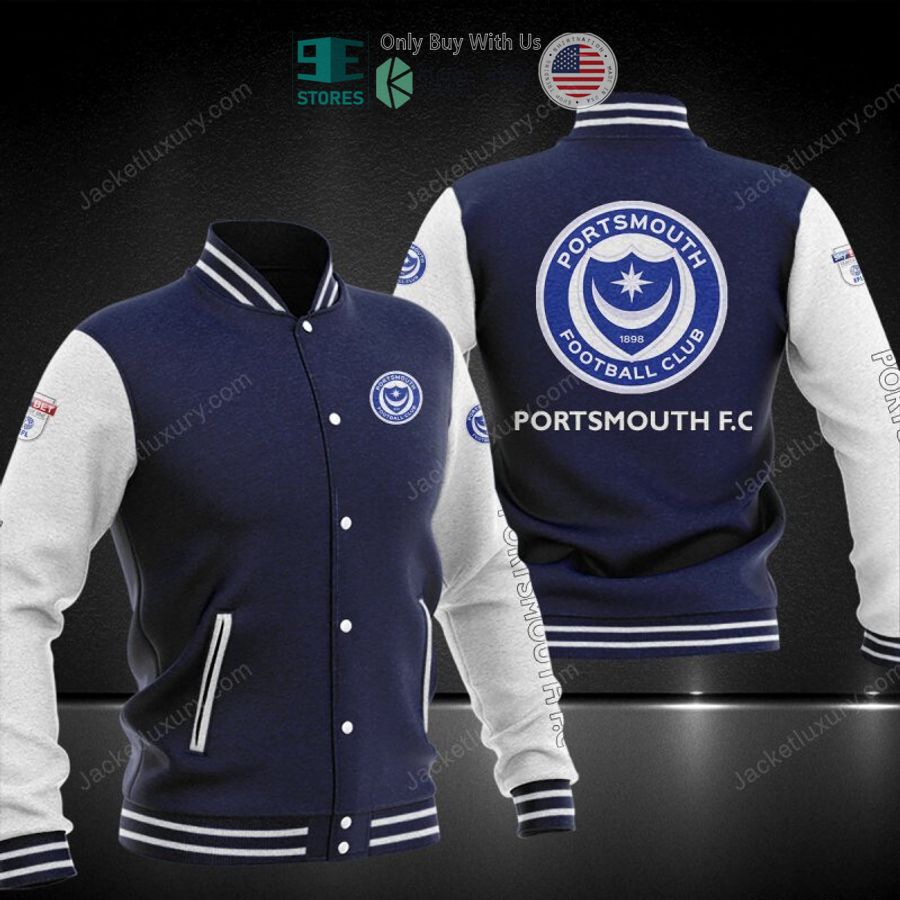 NEW Portsmouth F.C Baseball Jacket 2 portsmouth f c baseball jacket 2 22800