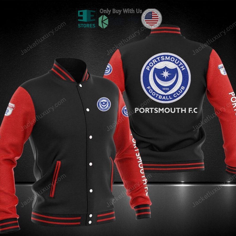 NEW Portsmouth F.C Baseball Jacket 3 portsmouth f c baseball jacket 3 51843