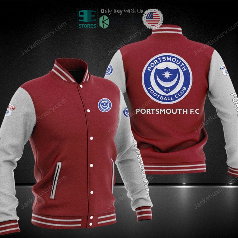 NEW Portsmouth F.C Baseball Jacket 4 portsmouth f c baseball jacket 4 25915