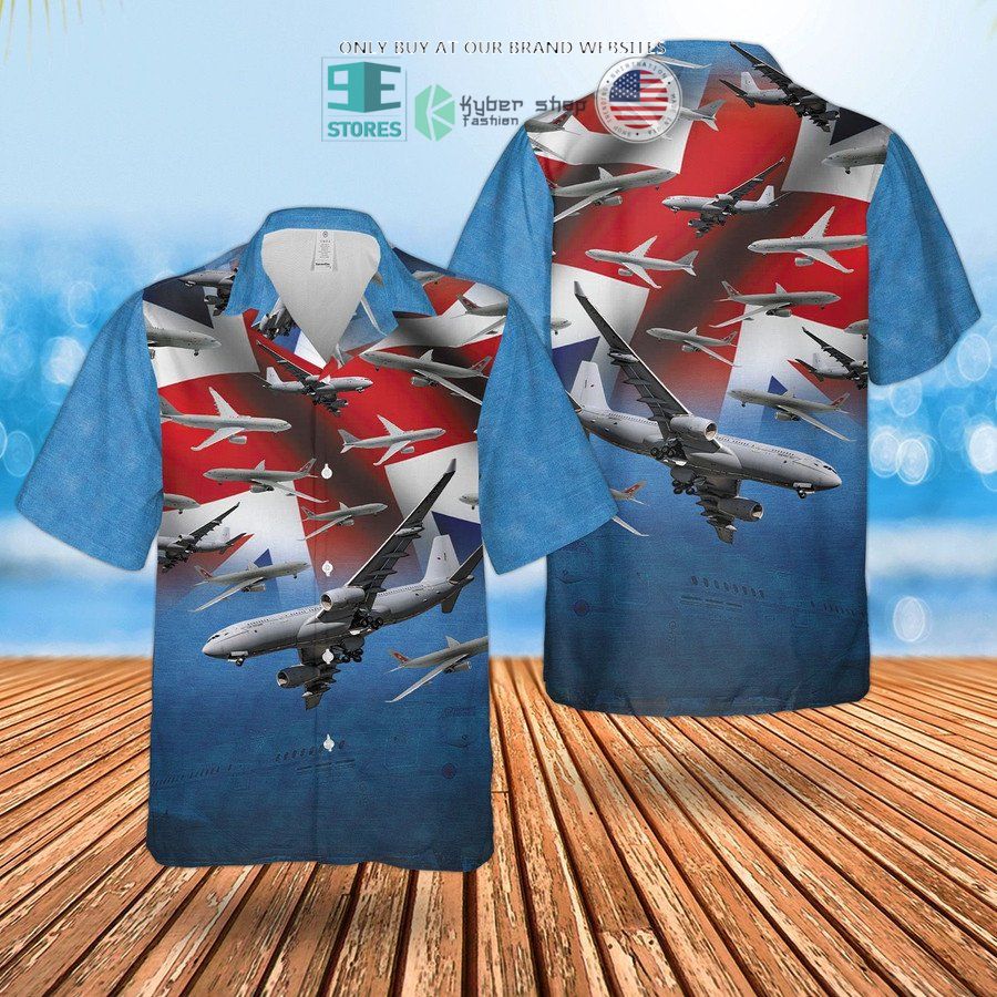 raf airbus a330 voyager hawaiian shirt shorts 2 1703