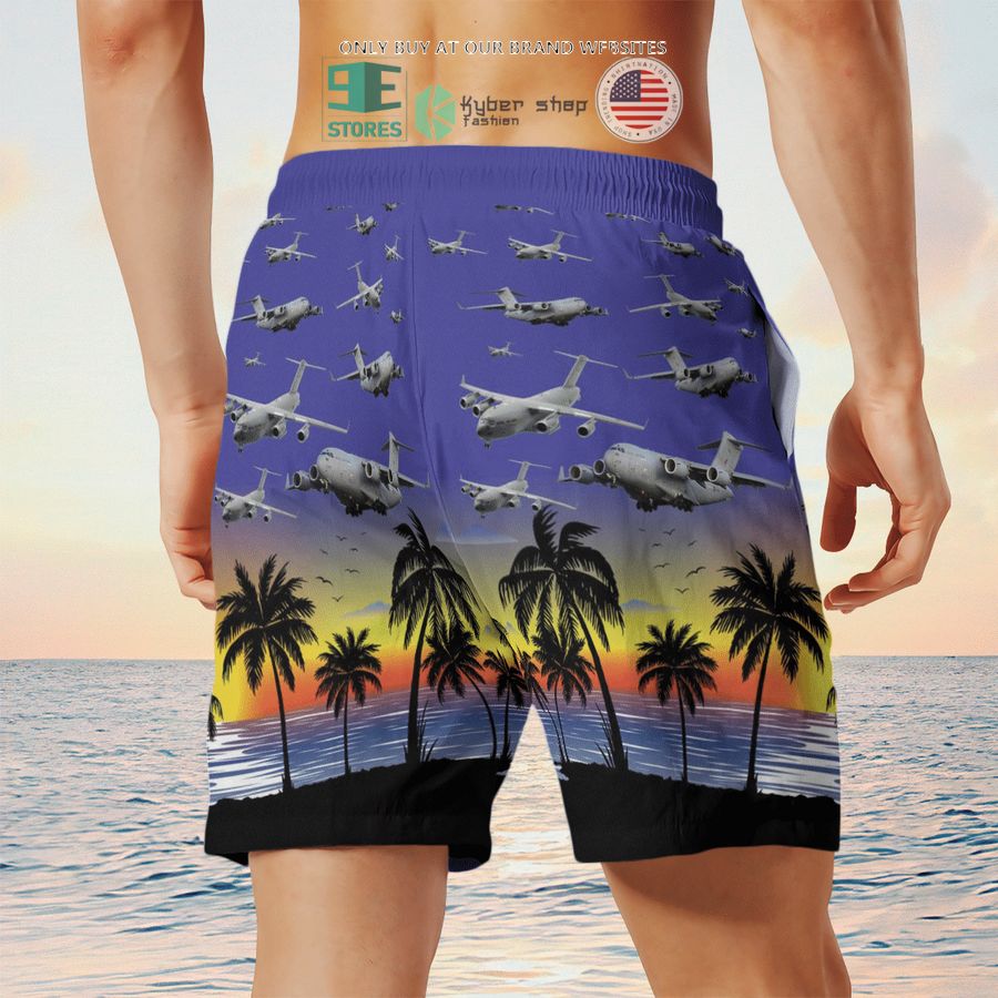 NEW RAF Boeing C-17 Globemaster III UK C-17 purple Hawaii Shirt, Shorts 10 raf boeing c 17 globemaster iii uk c 17 purple hawaiian shirt shorts 10 57870