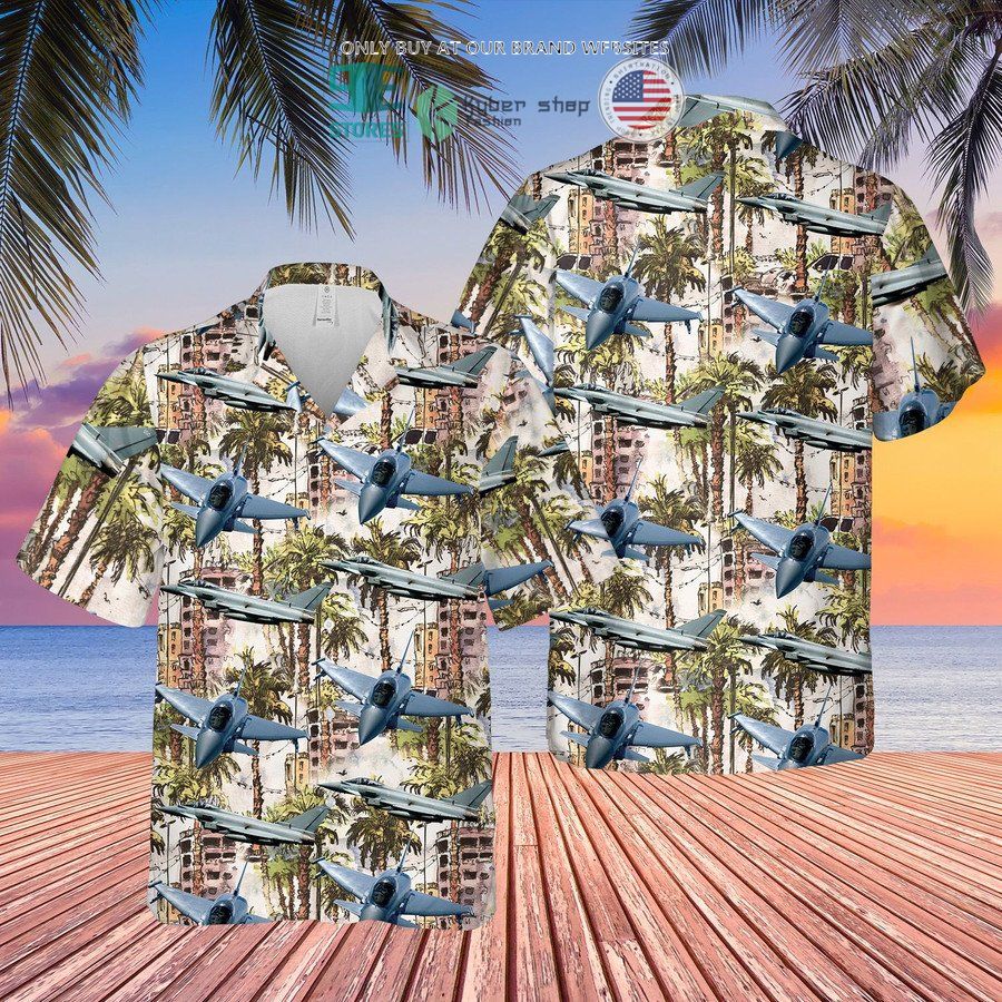 raf eurofighter typhoon fgr4 hawaiian shirt shorts 2 30598