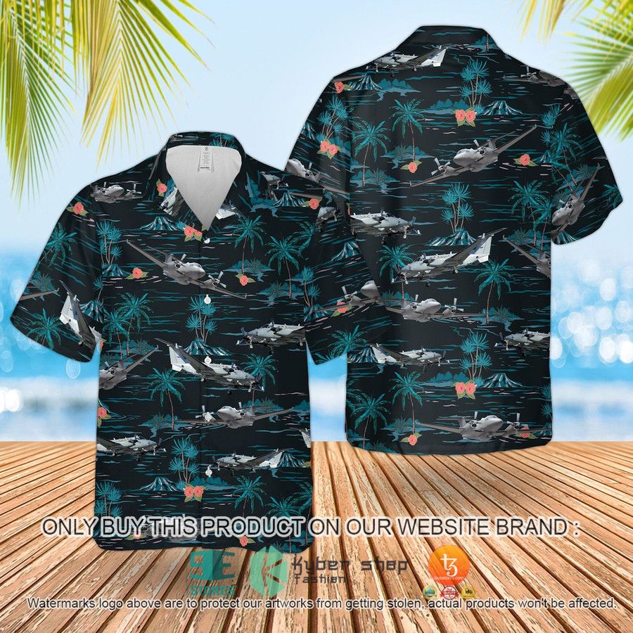 NEW RAF Hawker Beechcraft Shadow R1s Hawaii Shirt 40 raf hawker beechcraft shadow r1s hawaiian shirt shorts 1 91719