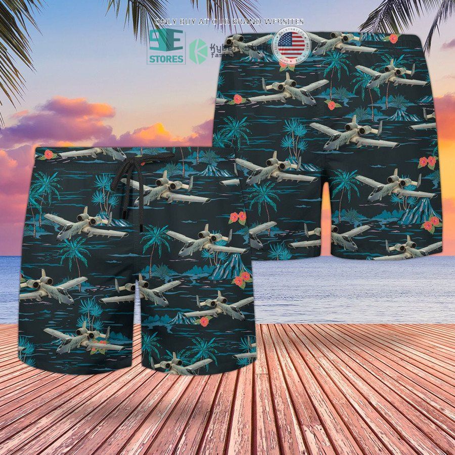 NEW RAF Historical Fairchild Republic A-10A Thunderbolt II Hawaii Shirt, Shorts 4 raf historical fairchild republic a 10a thunderbolt ii hawaiian shirt shorts 4 24744