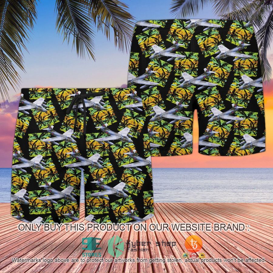 NEW RAF Historical Hawker Hunter Hawaii Shirt 3 raf historical hawker hunter hawaiian shirt shorts 3 55310