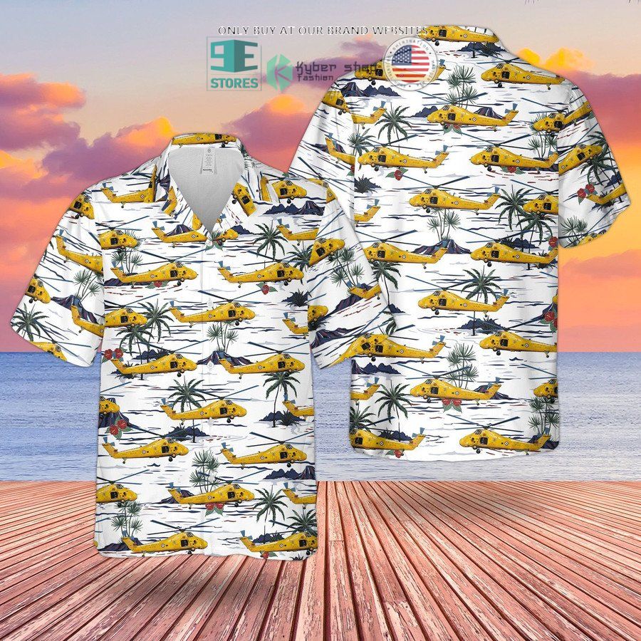 raf historical westland wessex search and rescue hawaiian shirt shorts 2 81340
