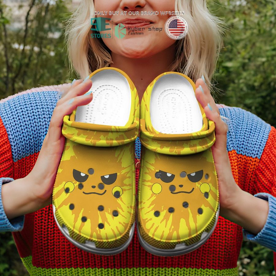 NEW Raichu Tie Dye Face Crocband Clog 4 raichu tie dye face crocs crocband shoes 4 55729
