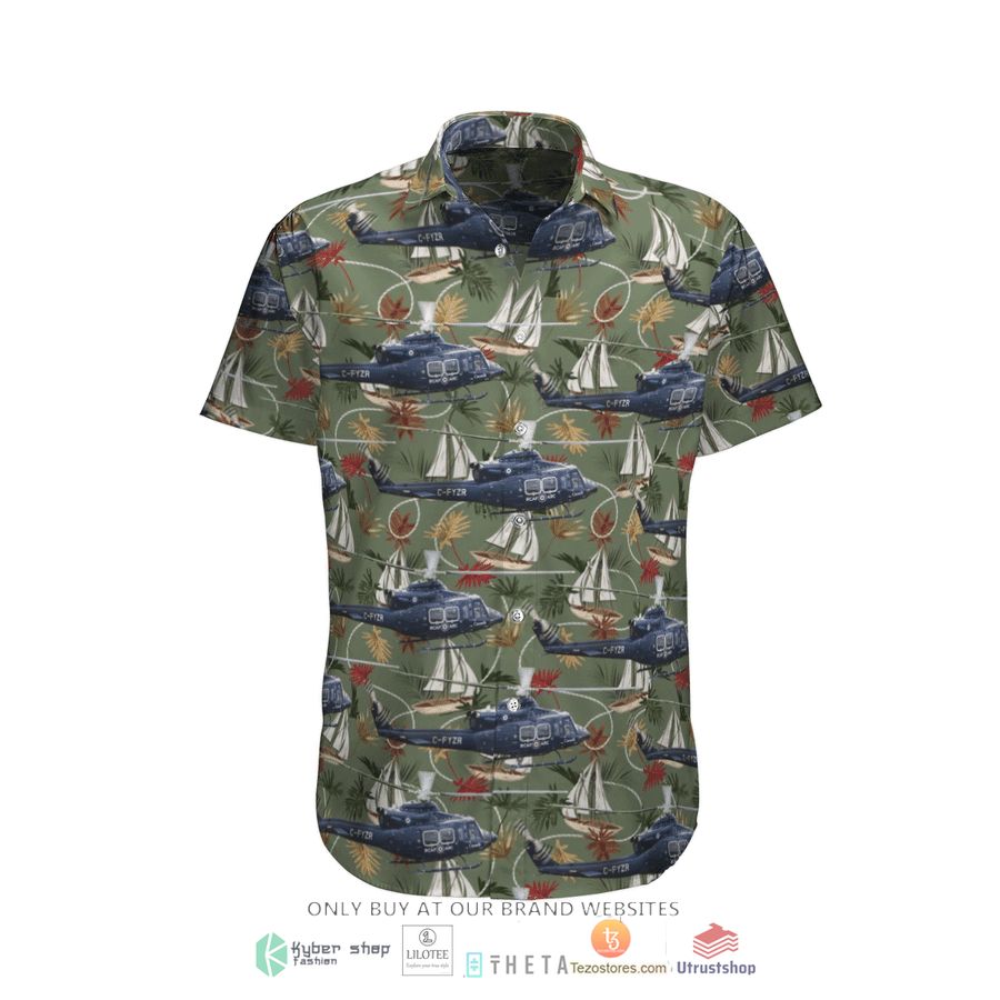 rcaf bell 412cf short sleeve hawaiian shirt 2 48724