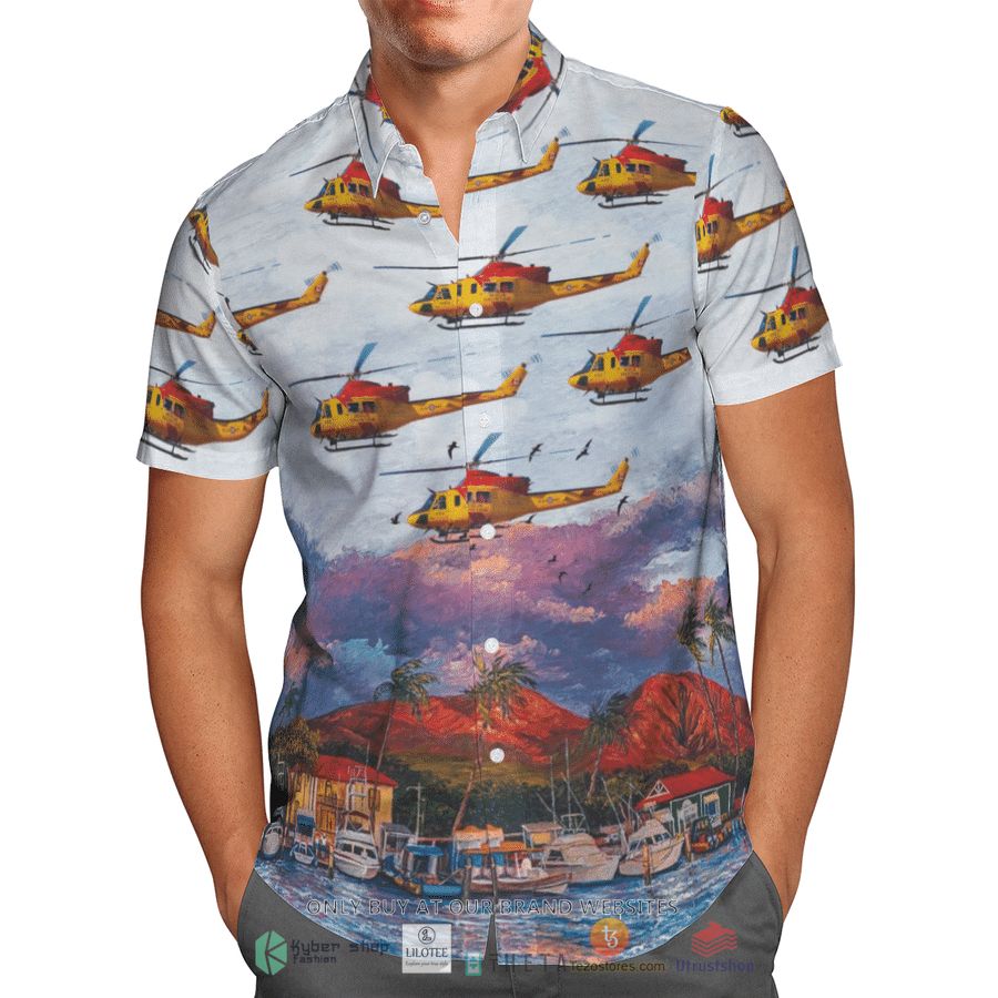 BEST RCAF Bell CH-146 Griffon 412CF SAR Blue sky Hawaiian Shirt 4 rcaf bell ch 146 griffon 412cf sar blue sky short sleeve hawaiian shirt 4 36212
