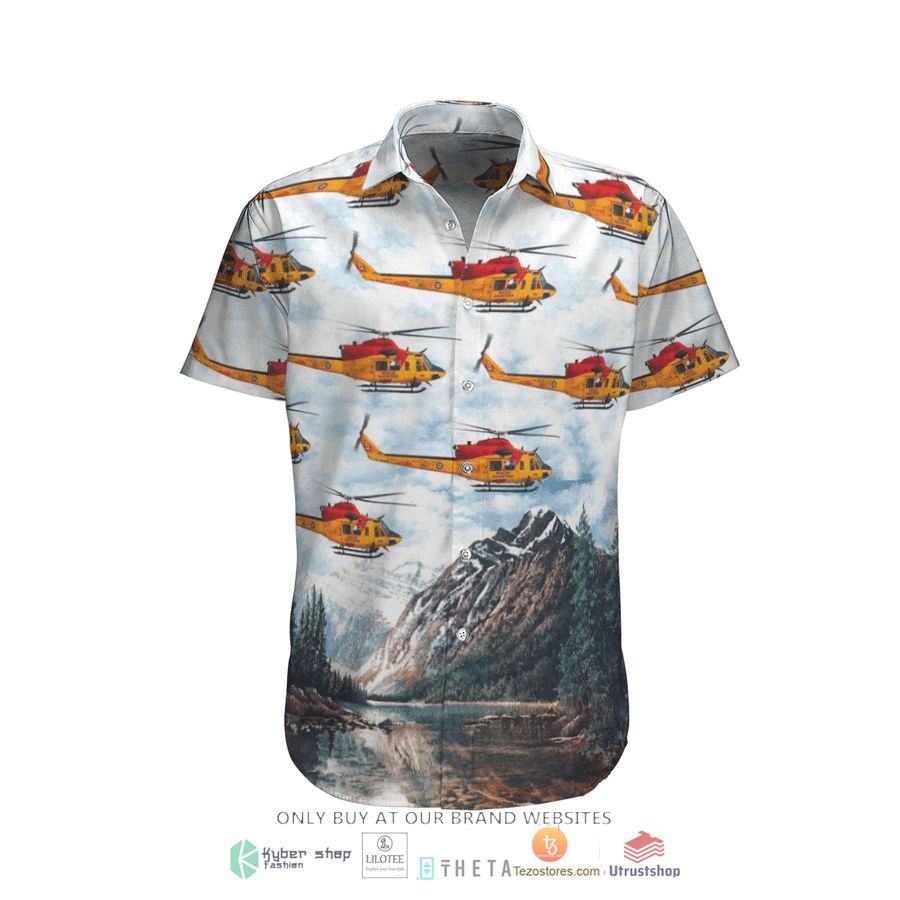 rcaf bell ch 146 griffon 412cf sar short sleeve hawaiian shirt 1 16268