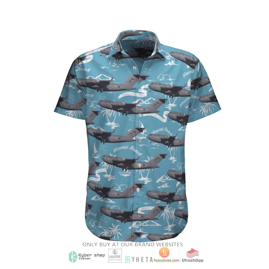 rcaf boeing cc 177 globemaster iii c 17a short sleeve hawaiian shirt 2 71738