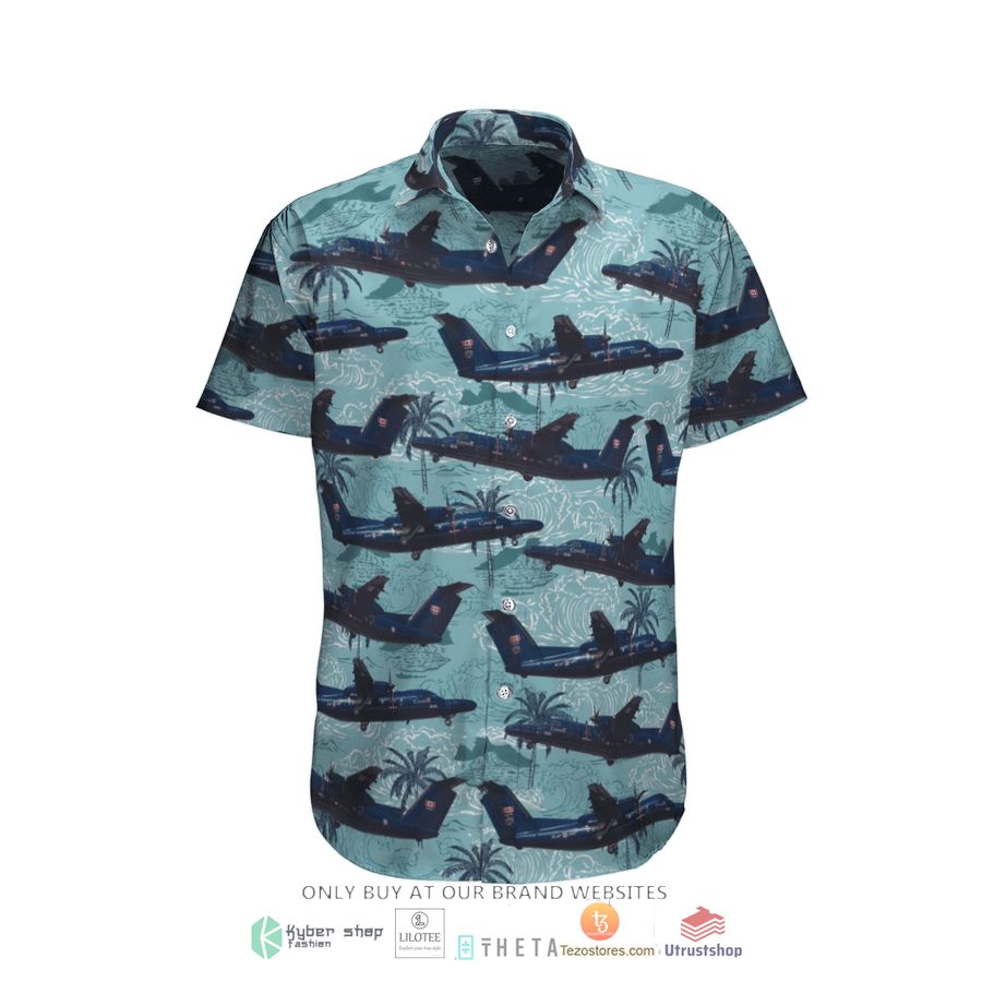 rcaf de havilland canada ct 142 dash 8 dhc 8 102 short sleeve hawaiian shirt 2 45278