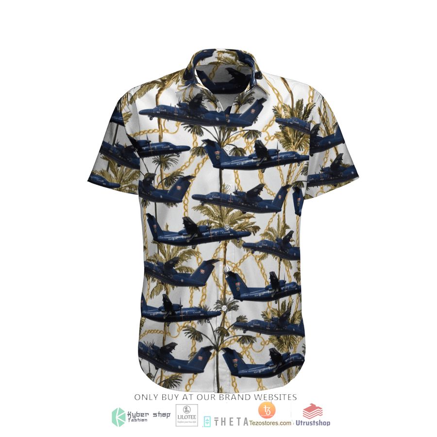 rcaf de havilland canada ct 142 dash 8 dhc 8 102 vintage short sleeve hawaiian shirt 2 3728