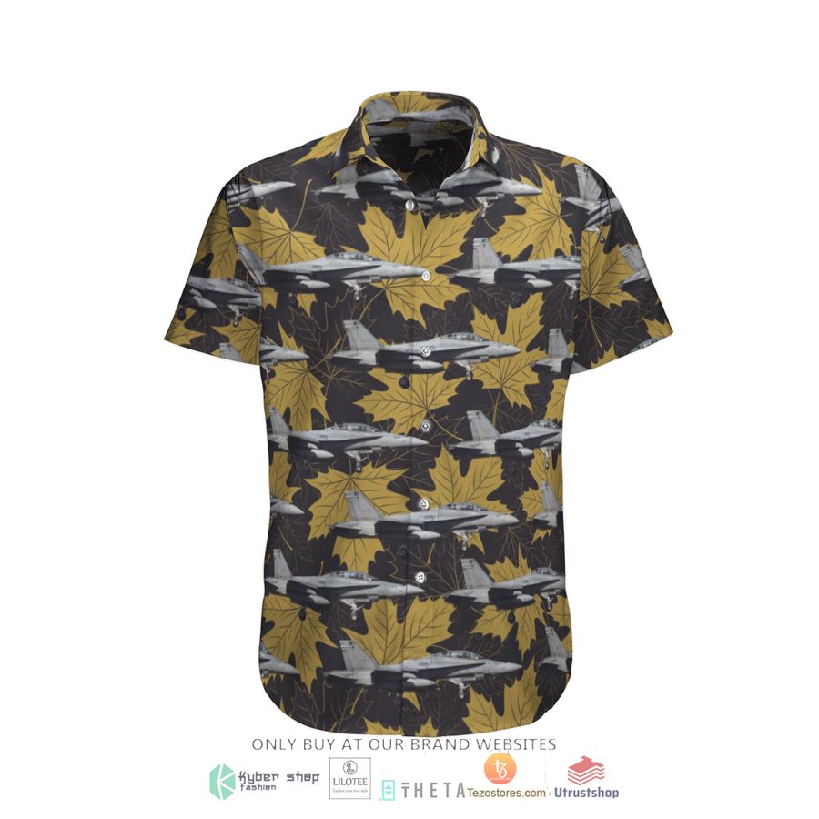rcaf mcdonnell douglas cf 188a hornet short sleeve hawaiian shirt 2 53238