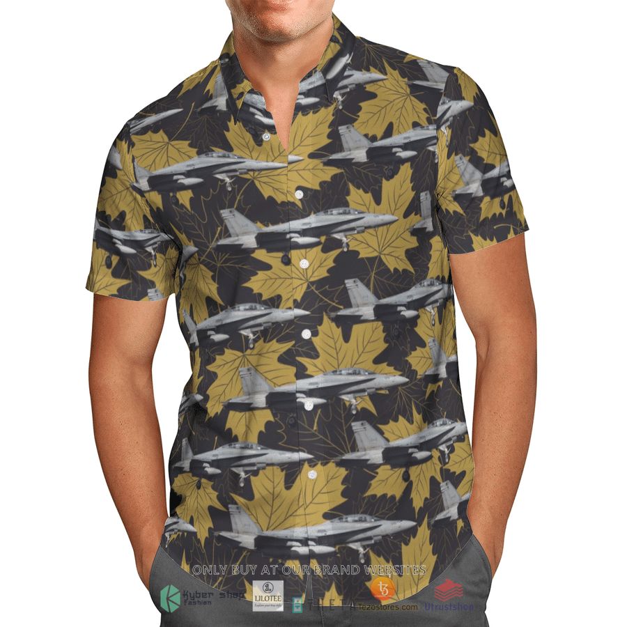 BEST RCAF McDonnell Douglas CF-188A Hornet Hawaiian Shirt 3 rcaf mcdonnell douglas cf 188a hornet short sleeve hawaiian shirt 3 89852