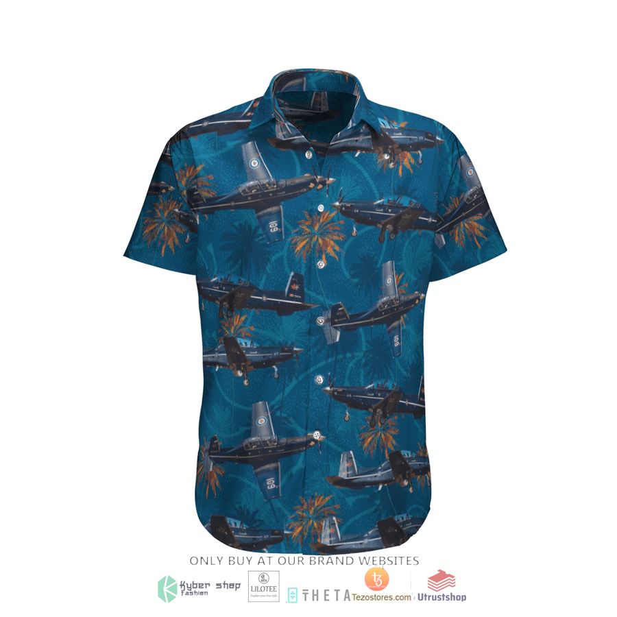 rcaf raytheon ct 156 harvard ii short sleeve hawaiian shirt 2 30605