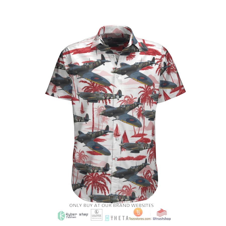 rcaf supermarine spitfire coconut short sleeve hawaiian shirt 2 54850