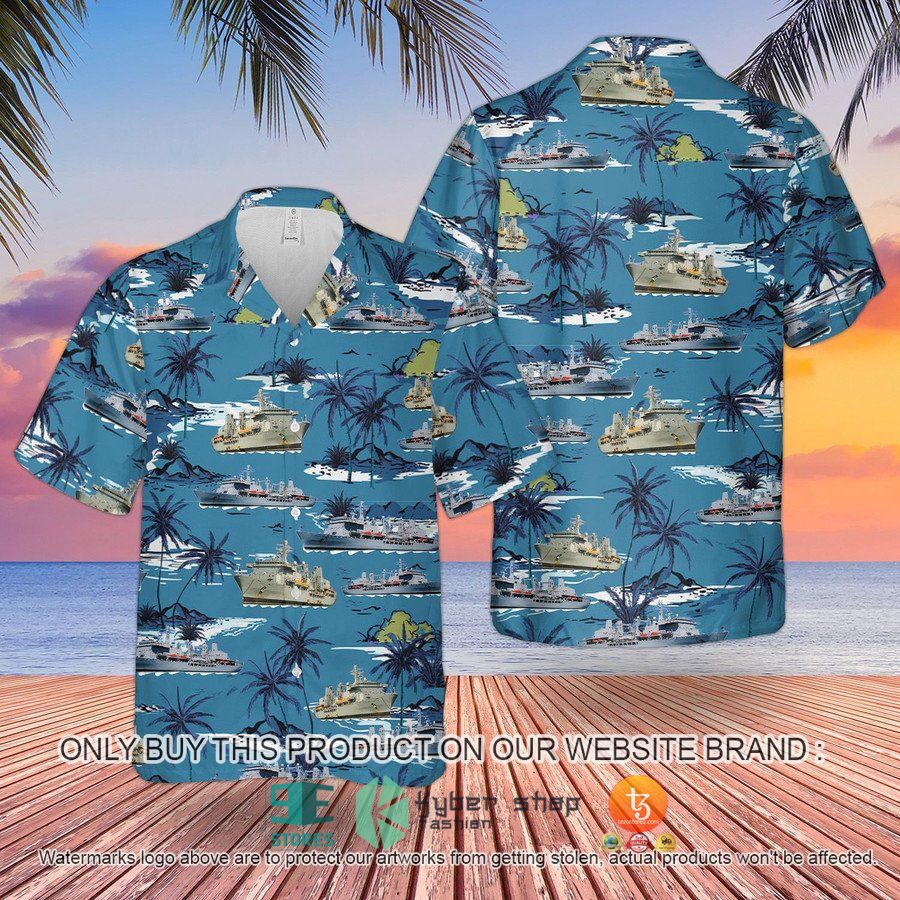 rn rfa fort victoria a387 replenishment oiler hawaiian shirt shorts 1 79786