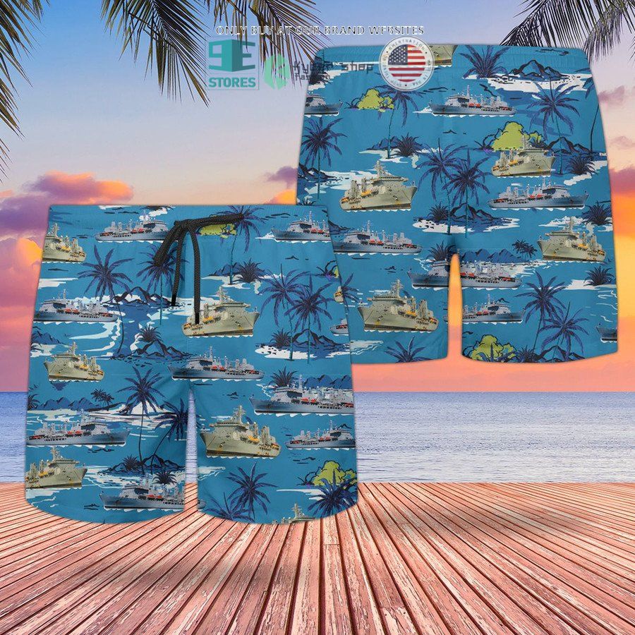NEW RN RFA Fort Victoria A387 Replenishment Oiler Hawaii Shirt, Shorts 4 rn rfa fort victoria a387 replenishment oiler hawaiian shirt shorts 4 59656
