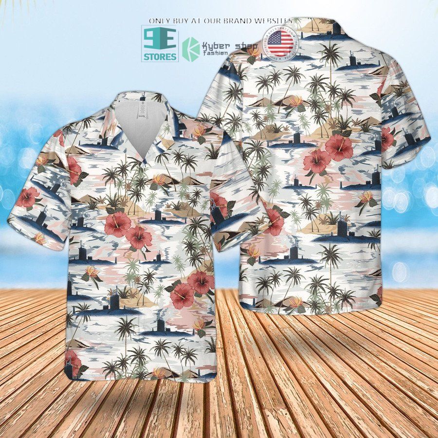rn trafalgar class attack submarine hms triumph s93 hawaiian shirt shorts 2 11523