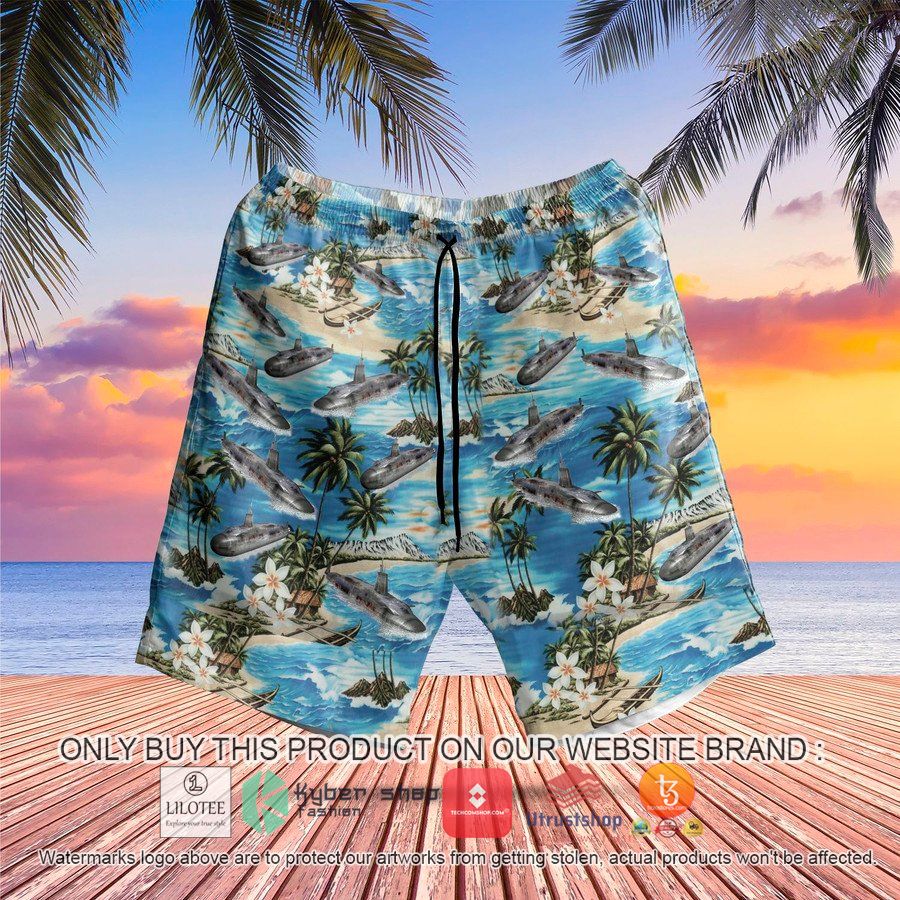 HOT RN Vanguard Class Ballistic Missile Submarine Hawaiian Shirt, Shorts 4 rn vanguard class ballistic missile submarine hawaiian shirt beach shorts 4 33251