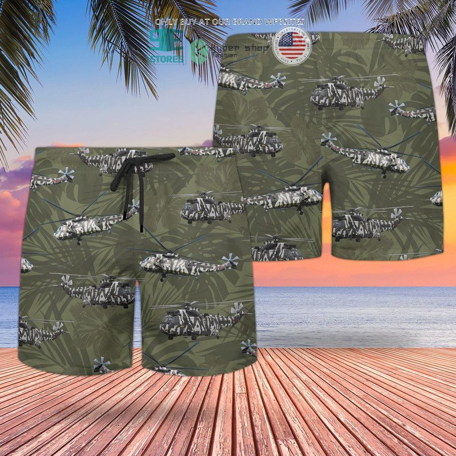 NEW RN Westland Sea King HC4 Jungly Arctic Camouflage Hawaii Shirt, Shorts 3 rn westland sea king hc4 jungly arctic camouflage hawaiian shirt shorts 3 53608