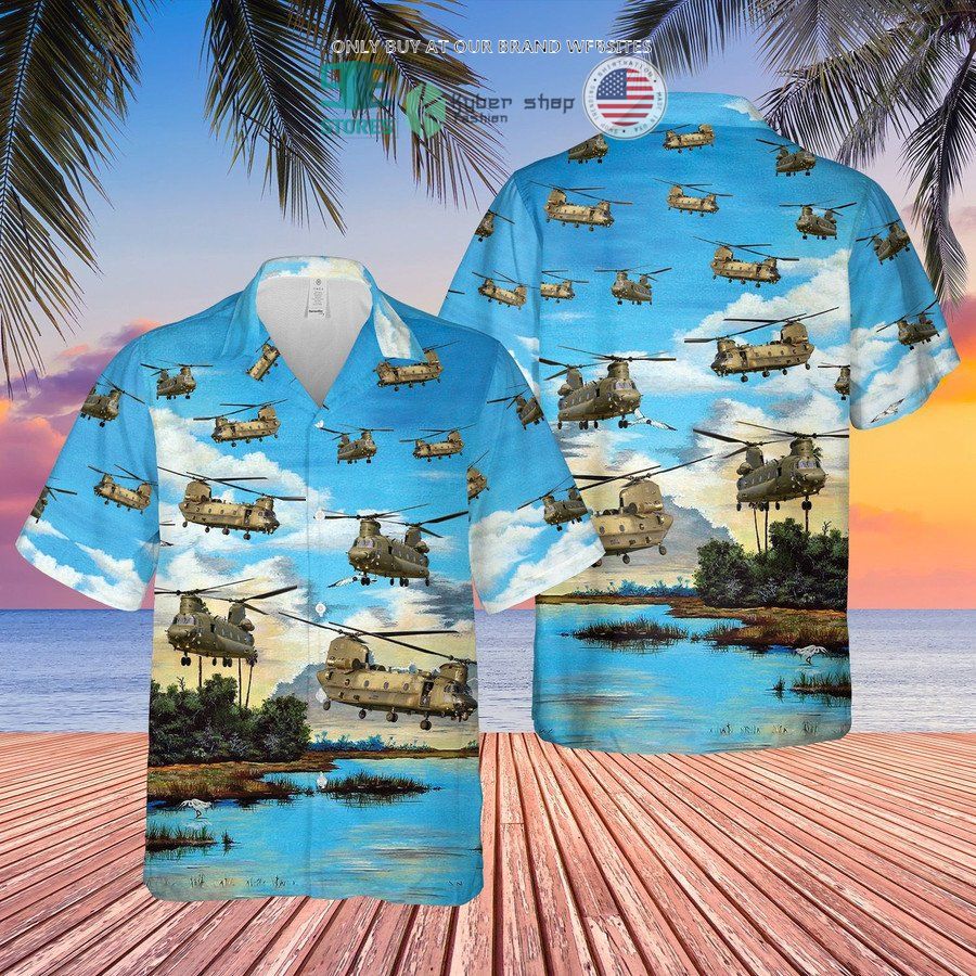 NEW Royal Air Force Boeing Chinook blue Hawaii Shirt, Shorts 4 royal air force boeing chinook blue hawaiian shirt shorts 4 88822